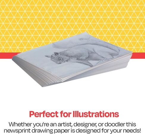 Sax School Smart - 85250 Newsprint Drawing Paper, 30 lb, 8-1/2 x 11 Inches, 500 Sheets, White in Saudi Arabia