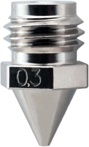Microswiss Brass Plated Wear Resistant Nozzle for Geeetech A10M, A20M, A30M, A10T, A20T, A30T (.4mm) in Saudi Arabia
