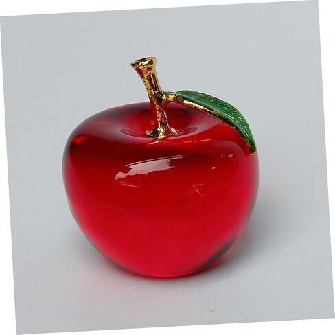 Alipis Crystal Apple ديكور سطح الطاولة زينة كريستالية لزينة سطح المكتب الخاصة بها تهانينا للنساء ديكور السيارة ديكور كريستال زجاج كريستال ديكور رائع فواكه الهالوين in Saudi Arabia