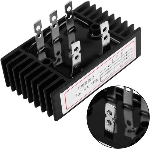 مقوم الجسر AC إلى DC SQL100A 1600V، مقوم الجسر 3 المرحلة ديود الطرفية مع غرفة التبريد in Saudi Arabia