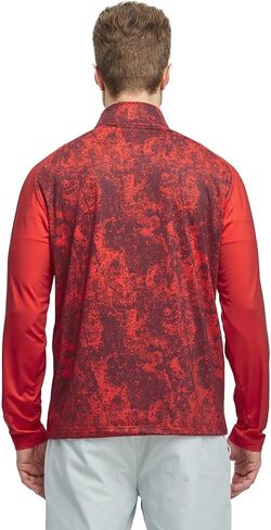 M MAELREG Quarter Zip Pullover Men Moisture Wicking Lightweight Sports Print Mock Neck Golf 1/4 Zip Pullover Mens Sweatshirt in Saudi Arabia