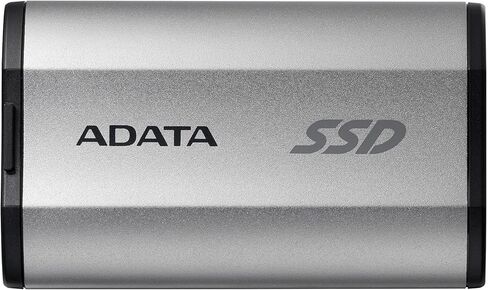 ADATA SD810 1000G IP68 مقاومة للماء حتى 2000 ميجابايت/ثانية USB 3.2 Gen 2 USB-C محرك أقراص الحالة الصلبة الخارجي - أسود لهاتف iPhone 15/Pro/Max، Android (SD810-1000G-CBK) in Saudi Arabia
