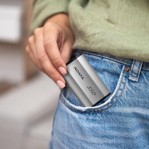 ADATA SD810 1000G IP68 مقاومة للماء حتى 2000 ميجابايت/ثانية USB 3.2 Gen 2 USB-C محرك أقراص الحالة الصلبة الخارجي - أسود لهاتف iPhone 15/Pro/Max، Android (SD810-1000G-CBK) in Saudi Arabia