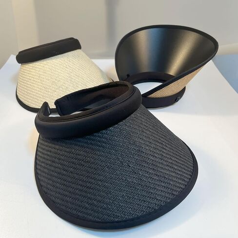 قبعة من القش للنساء للوقاية من الشمس بمشبك على قبعة الشاطئ ذات الحافة العريضة الكبيرة in Kuwait