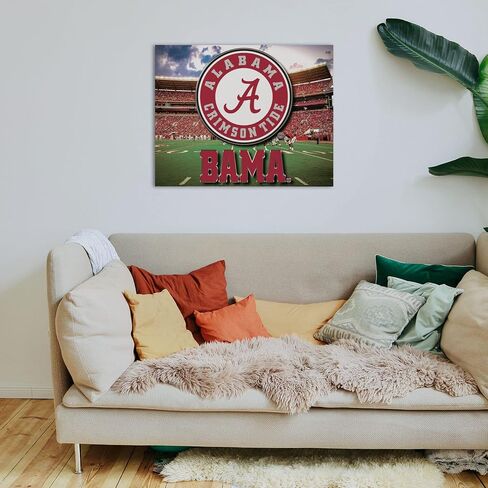FOCO Alabama Crimson Tide NCAA Canvas Wall Sign in Saudi Arabia
