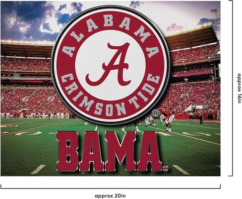 FOCO Alabama Crimson Tide NCAA Canvas Wall Sign in Saudi Arabia