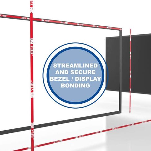 شريط ربط دائم 3M VHB 5908 - 0.010 بوصة، سميك، أسود، 1 بوصة. × 15 قدم. بكرة شريط إسفنجية قابلة للتوافق لخطوط ربط ناعمة ورقيقة in Saudi Arabia