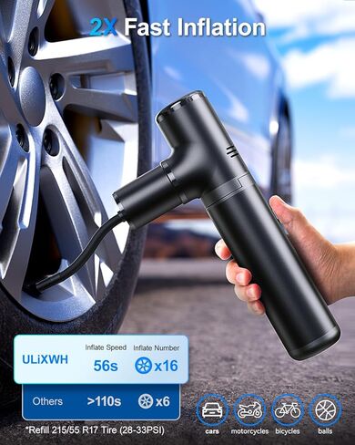 Portable Jump Starter with Air Compressor [ 40X-Rate Battery Cells ] 3250A 150PSI Car Jump Starter, Battery Jumper Starter Power Bank for 9.0L Gas and 8.0L Diesel Engines in Kuwait