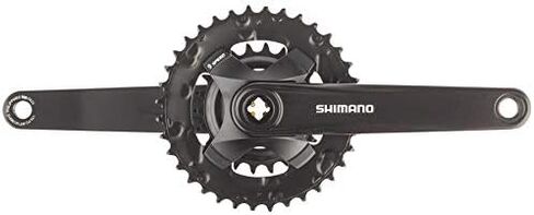 مجموعة الكرنك SHIMANO Altus FC-MT101-B2 - 175 مم، 9 سرعات، 36/22t، مثبتة، واجهة مغزل JIS مربعة الشكل، أسود in Saudi Arabia