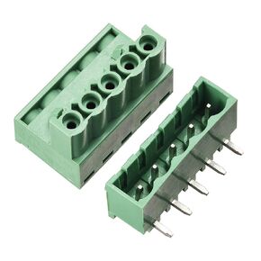 uxcell 5-Pin 5.08mm Pitch Right Angle PCB Screw Terminal Block Connector 10 Sets