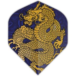 US Darts Pentathlon Dragon (Blue) Standard Dart Flights - 3 Sets (9 Flights) - 100 Micron - Ex-Tough in Saudi Arabia