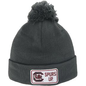 ZHATS Standard NCAA Officially Licensed Pom Beanie Patch Defer Charcoal, Grey, One Size
