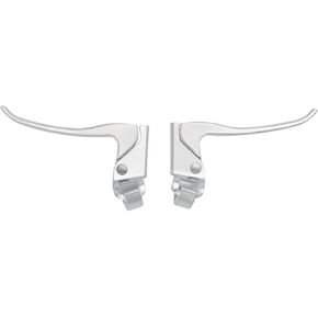 1 Pair Metal Bicycle Brake Handle Silver Vintage Bicycle Brake Levers Bicycle Metal Clutch Brake Handle Replacement Part for Diameter 22mm Handlebars