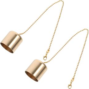 Brass Lampshade Oil Lamp Snuffer 2pcs Candle Snuffer Tiki Torch Replacement Snuffer Flame Snuffer Wick Snuffers for Fire Extinguisher