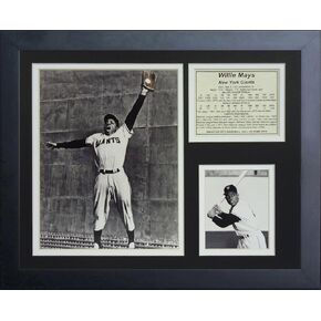 Legends Never Die Willie Mays The Catch Framed Photo Collage, 11 by 14-Inch