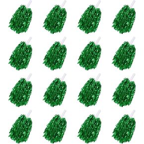 PATIKIL Metallic Cheerleading Pom Poms, Cheer Pom Pom with Baton Handle Cheering Squads Pompoms for Game Sports Dance Party Team Spirit