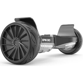 Sport Balance Board Self Balance Scooter Hover Balancing Board, All-Terrain 8.5" Racing Wheels, 400W Dual-Motor,LG Smart Battery, Board Hover Over Tough Road Condition-Black, space grey