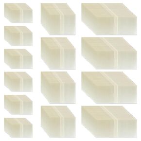1200 pcs Perforated Shrink Wrap, CNYMANY 1.4"x1" 1.8"x1.6" 2.7"x1.4" Transparent PVC Shrink Band for Bottles Mouth Heat Shrink Seals for Oil Bottle Dropper Bottle Gallon Jug Honey Glass Bottle