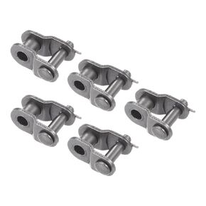 5pcs #35 Chain Offset Half Link Roller - [3/8 Inch Pitch] Carbon Steel Split Links for Machines Equipment 06C Chain Use | 3.58mm Pin