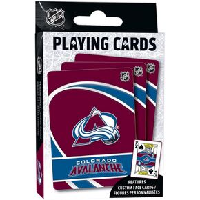 MasterPieces Family Games - NHL Colorado Avalanche Playing Cards - Officially Licensed Playing Card Deck for Adults, Kids, and Family