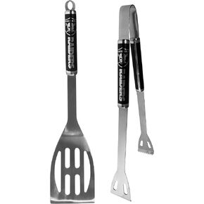 Siskiyou Sports NFL Las Vegas Raiders 2 pc Black BBQ Set, One Size, Black