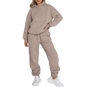 Trendy Queen Sweatsuits Women 2 Piece Outfit Two Piece Lounge Sets Hoodies and Sweatpants Fall Fashion Clothes 2024 Tracksuit