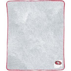 Northwest NFL Silk Touch Sherpa Throw Blanket - Soft & Fluffy - Great for Gamedays - 60" x 50" - Experience Ultimate Comfort (Buffalo Bills - Blue)