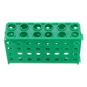 PATIKIL 80 Wells Tube Rack, 1 Pcs Vial Rack Four Panel Centrifuge Tube Holder for Microcentrifuge Tubes 0.5/1.5/2/10/15/50ml, Green