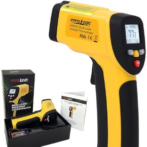 Temperature Gun (NOT for Body Temperature) - Accurate High Temperature Dual Laser Infrared Thermometer -58°F to 1922°F - Digital Surface IR Thermometer eT1050D w/NIST Certificate