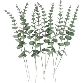 Real Dried Eucalyptus for Decorations - 10 Pcs 17" H Inches,100% Made from Fresh Eucalyptus Leaves, Vase Filler, Shower Diffuser and Home Decor - Fresh Greenery, Perfect for Shower Hanging
