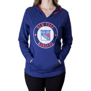 NHL Ladies Official Team Logo French Terry Cover Up Fashion Hoodie Tunic