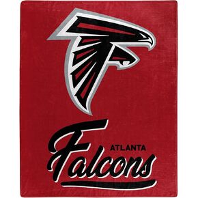 Northwest NFL Atlanta Falcons Unisex-Adult Raschel Throw Blanket, 50" x 60", Signature