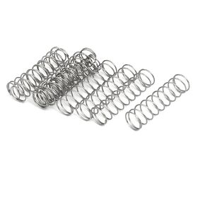 uxcell Compression Spring,304 Stainless Steel,13mm OD,0.8mm Wire Size,50mm Free Length,Silver Tone,10Pcs