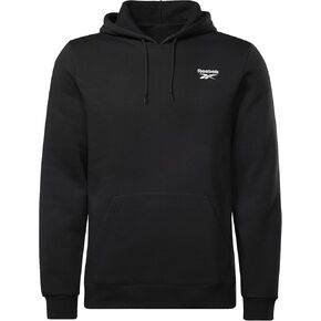 Reebok Men's Identity Fleece Stacked Logo Pullover Hoodie Sweatshirt