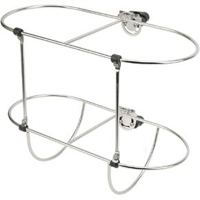 Boat Baskets Boat Rack Boat Rack 304 Stainless Steel Folding Double Holder for 7in Marine Yacht Fenders