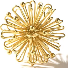Metal Decorative Sphere for Home Decor - Distressed Gold, Hand Painted, Modern Decorative Balls for Living Room, Bedroom, Kitchen, Bathroom, Office - Table Decorative Orbs for Centerpiece