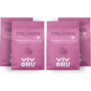 Multi Collagen Peptides Powder, 16 Oz Hydrolyzed Protein Peptides | Type I,II,III,V,X with Hyaluronic Acid, Biotin & Vitamin C Unflavored Keto Paleo Friendly, Ez Mix in Drinks ((1LB/1Pack))