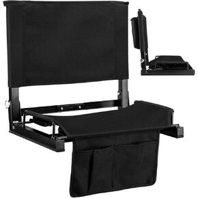 Stadium Seats with Back Support and Cushion,Oxford Fabric Stadium Chairs with Ice Bag and Shoulder Strap, Multifunctional Portable Folding Chair for Bleachers and Benches Suit for Sports Game
