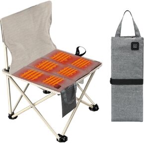 Longzhuo Heated Seat Cushion, Portable Foldable Heated Chair Pad, 3 Level Heating Adjustable Temperature USB Heated Stadium Seat Cushion for Outdoor Stadium, Camping, Bleachers, Home, Office