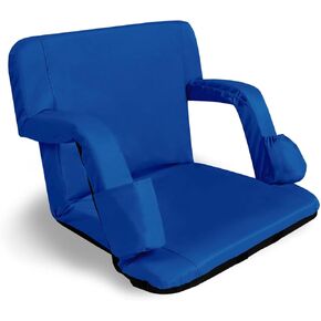 Bleacher Seat 24" Wide for Bleachers,Folding Stadium Chair Lightweight with Back Support,Thick Padding,Anchor Straps and 4 Pockets,Waterproof&Durable,Ideal for Sport Events,Camping