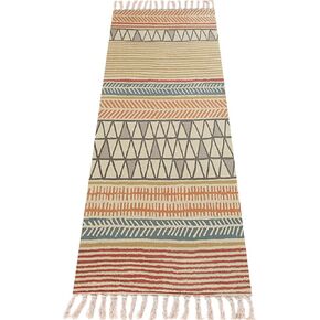 Cifupy Handmade Organic Yoga Mat made with Organic Cotton Yoga Mat - Non Slip Hand-Woven Foldable Yoga Rug Provides Excellent Comfort, Traction & Support for Indoor & Outdoor Use - 24 x 72 Inches