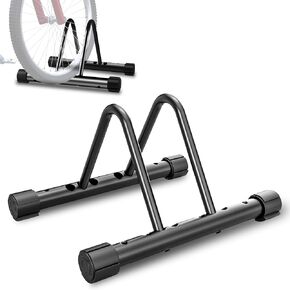 Bike Floor Stand, Bike Stand Rack, Bicycle Holder Fit for 1.2"-4.7" Tyre Width Kids/Mountain/Road Bikes, Bicycle Floor Stand Indoor Outdoor Garage Storage