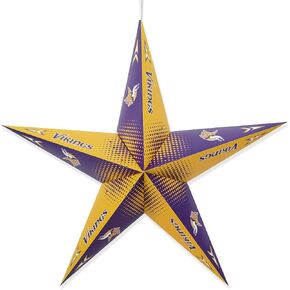 Littlearth للجنسين للبالغين من الدوري الوطني لكرة القدم الأمريكية Minnesota Vikings Star Lantern، لون الفريق، مقاس واحد