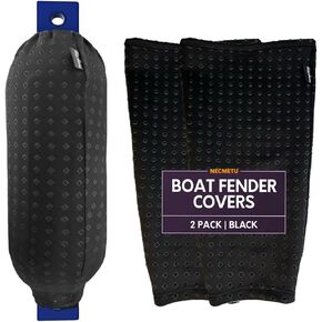 Marine Fender Covers,Diamond Patterned 8" x 18" Boat Fender Covers Polyester,Diamond Patterned