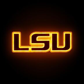 FOCO LSU Tigers NCAA Team Logo LED Neon Light Up Sign