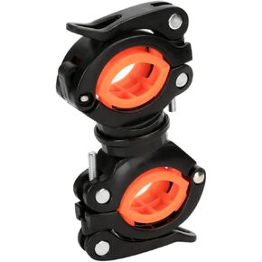 Bike Flashlight Holder，Bike Torch Clamp Holder 360° Rotation Clip Clamp for Flashlight，Flashlight Mount Adjustable Holder for Cycling Bike Motorcycle