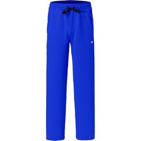DEVOROPA Boys Sweatpants Open Bottom Water Resistant Youth Kids Track Athletic Running Pants Straight Leg Zipper Pockets in Kuwait