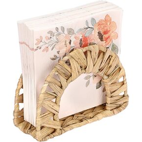 Sumnacon Napkin Holder-Water Hyacinth Kitchen Napkin Holder for Table Wicker Napkin Holder Stand for Paper Napkin Rustic Napkin Holder for Kitchen Dining Table Party Bar Restaurant Picnic RV Decor
