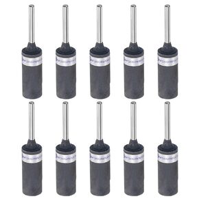 HARFINGTON 10pcs Abrasive Sandpaper Rolls 800 Grit 3mm Shank Sanding Drums Sleeves Cylinder Grinding Head for Woodworking Glass Metal Polishing
