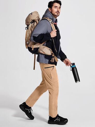 سراويل التنزه سيرًا على الأقدام للرجال سريعة الجفاف للرجال والصيد في الهواء الطلق والسفر خفيفة الوزن ومقاومة للماء والعمل التكتيكي in Kuwait